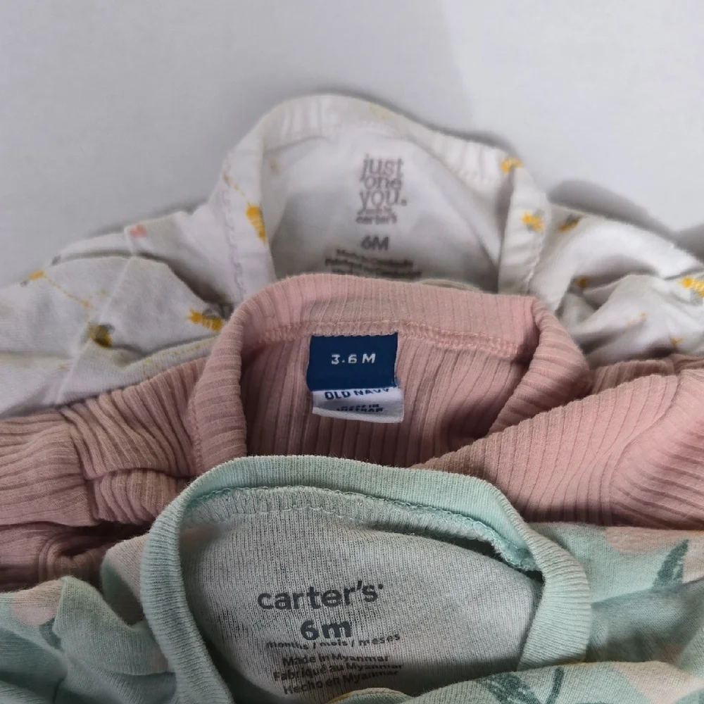 Bundle of 6 - Baby Girl's 3-6mo Sleeper Footie Bundle